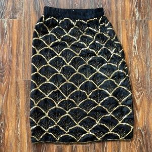 VINTAGE NWT Tina Silk Skirt